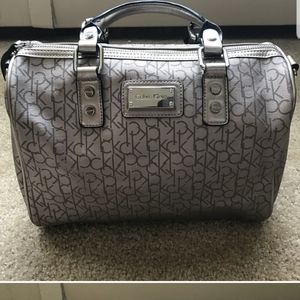 Calvin Klein Metallic Satchel